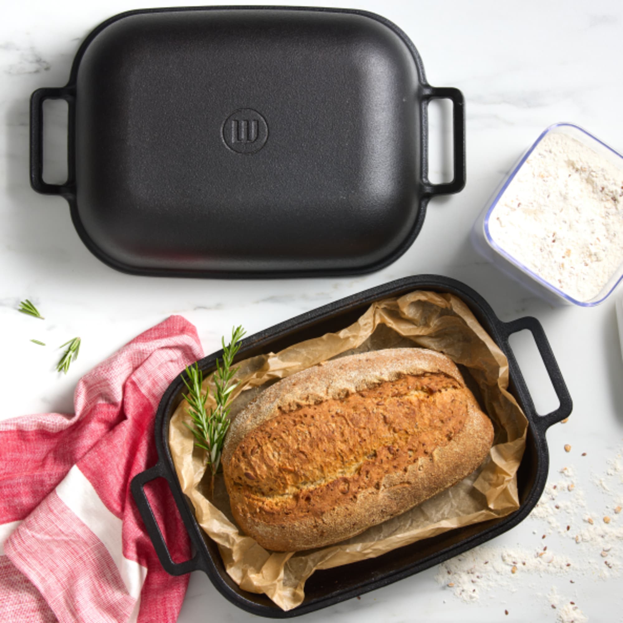 Wolstead Endure Seasoned Cast Iron Bread Baking Pan 39x25cm Kitchen Warehouse™